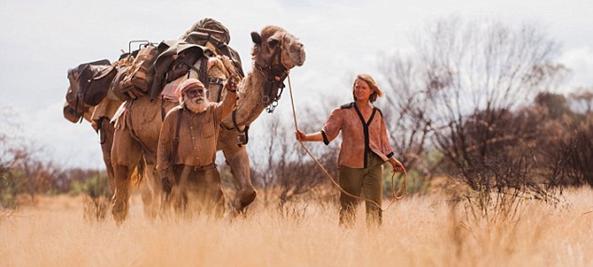 Davidson's encounters with Aboriginals during her 2700km trek makes for some memorable scenes in the film (above)